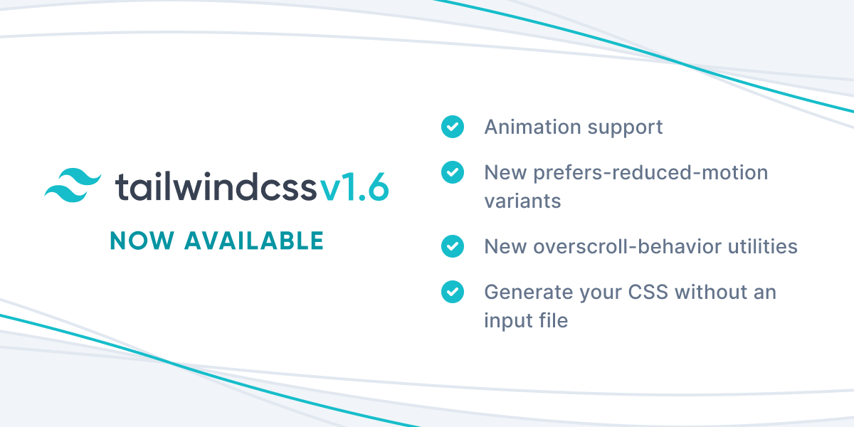 Tailwind CSS v1.6.0