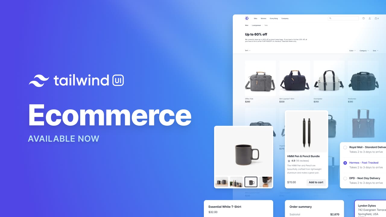 Introducing Tailwind UI Ecommerce