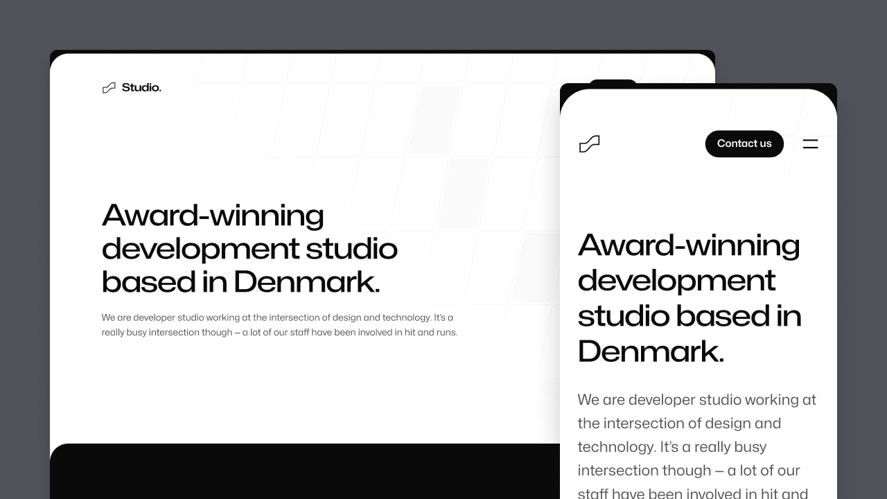 Meet Studio: Our beautiful new agency site template