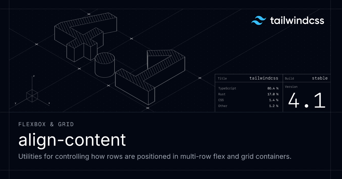 align content space evenly tailwind