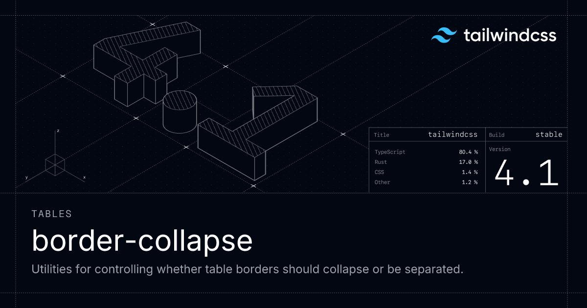 Border Collapse Tailwind CSS