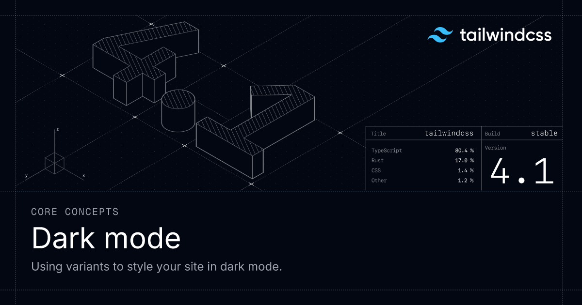 Chế độ tối của Tailwind CSS sẽ giúp website của bạn trở nên đẹp mắt và dễ đọc hơn. Hãy xem hình ảnh liên quan để tìm hiểu cách chuyển đổi sang chế độ tối của Tailwind CSS và cách sử dụng nó một cách hiệu quả.