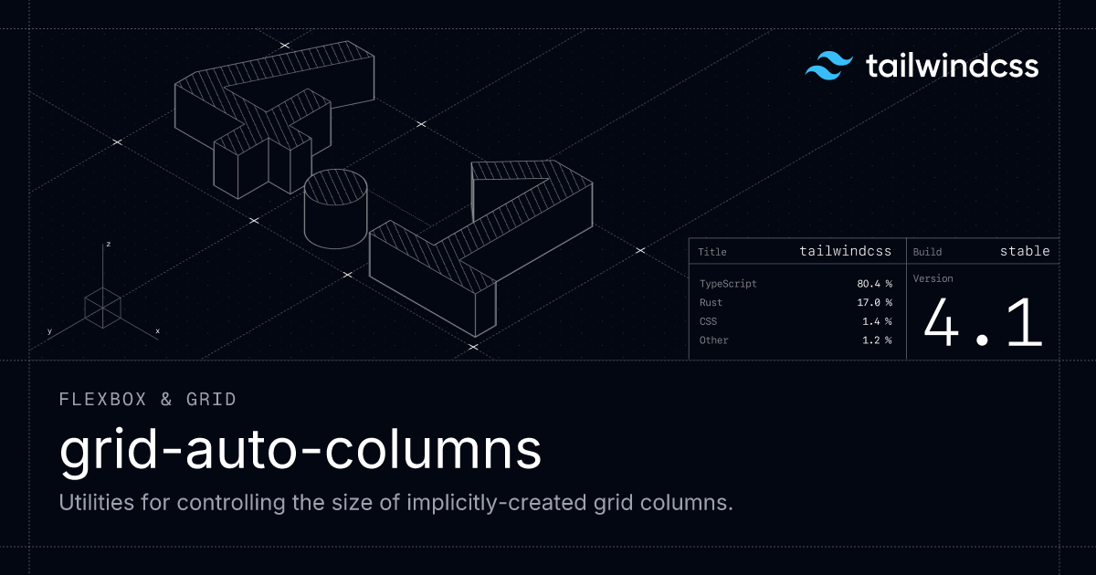 Grid Auto Columns Tailwind CSS