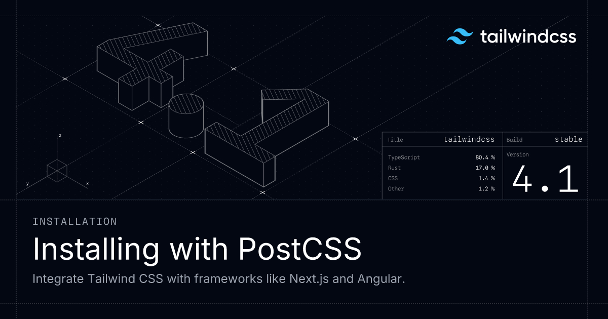 install-tailwind-css-using-postcss-tailwind-css