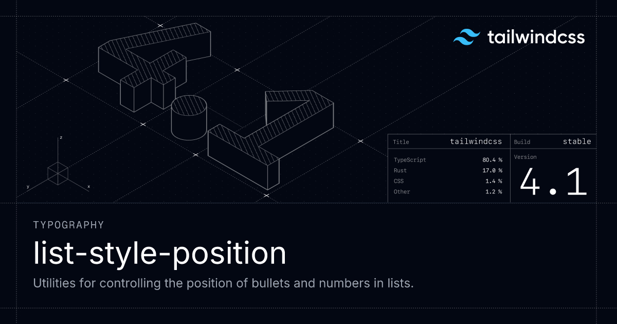 List Style Position - Tailwind CSS