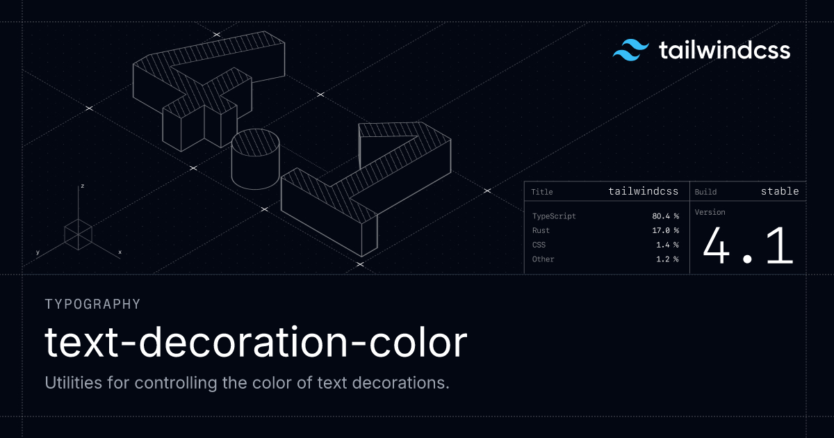 Text Decoration Color - Tailwind CSS