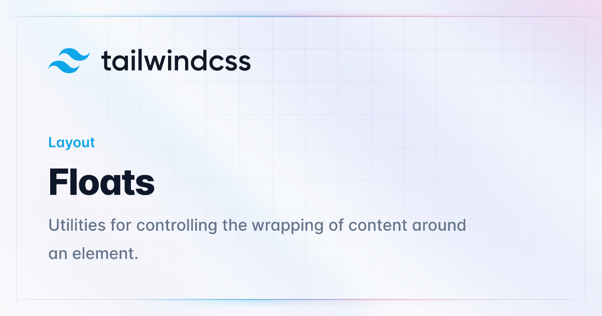 Floats - Tailwind CSS