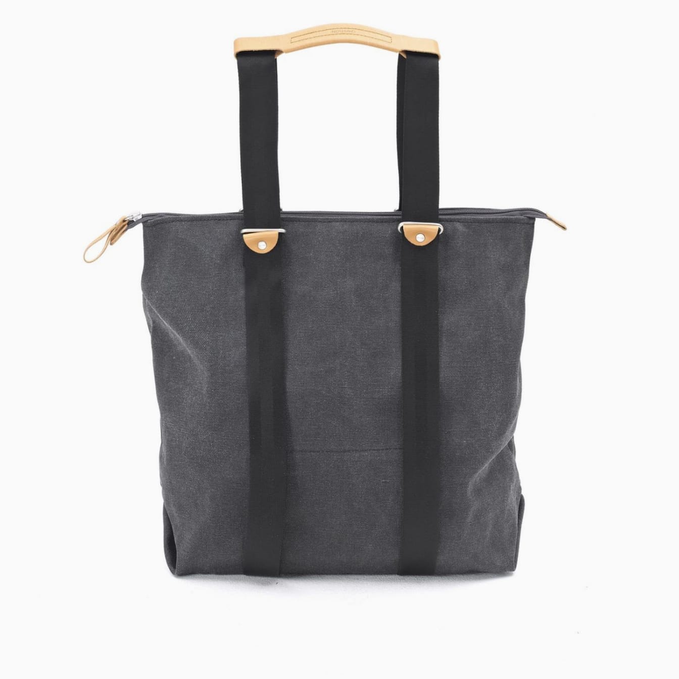 Side view with bag open showing interior organization.